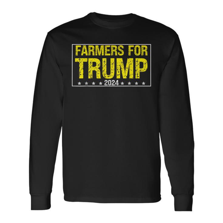 Farmers For Trump 2024 Long Sleeve T-Shirt