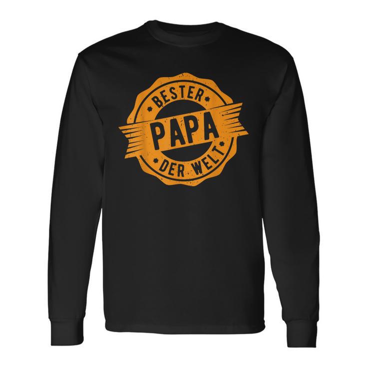 Father's Day Retro Bester Papa Der Welt Langarmshirts Geschenkideen