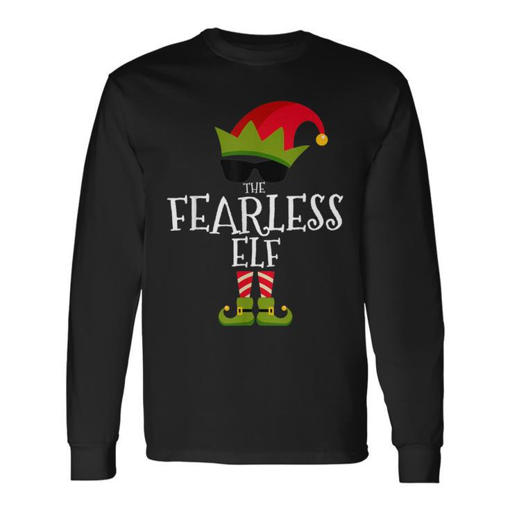 The Fearless Elf Matching Family Group Christmas Xmas Long Sleeve T-Shirt Gifts ideas