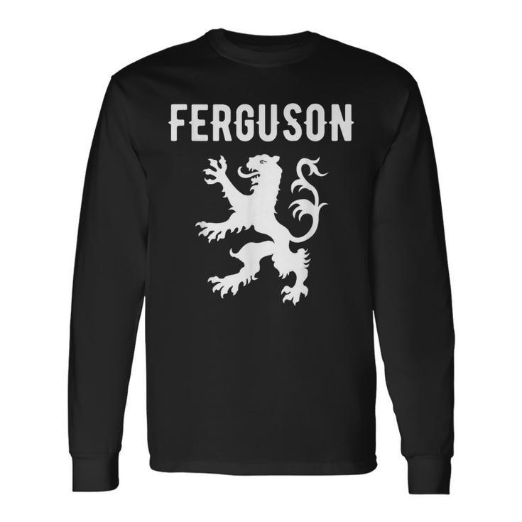 Ferguson Clan Scottish Family Name Scotland Heraldry Long Sleeve T-Shirt