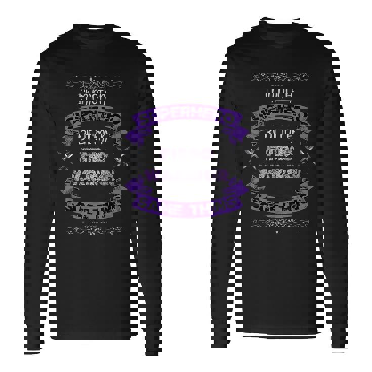 Fibro Warrior Fibromyalgia Awareness Spoonie Cfs Superhero Long Sleeve T-Shirt