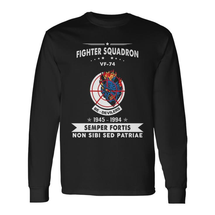 Fighter Squadron 74 Vf Long Sleeve T-Shirt