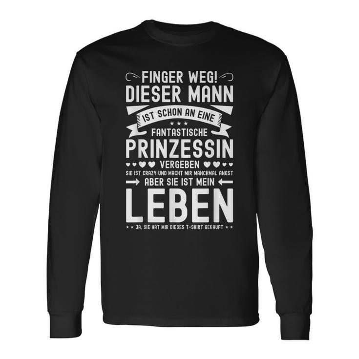 Finger Weg Dieser Mann Ist Vergeben Partner Mann Langarmshirts Geschenkideen