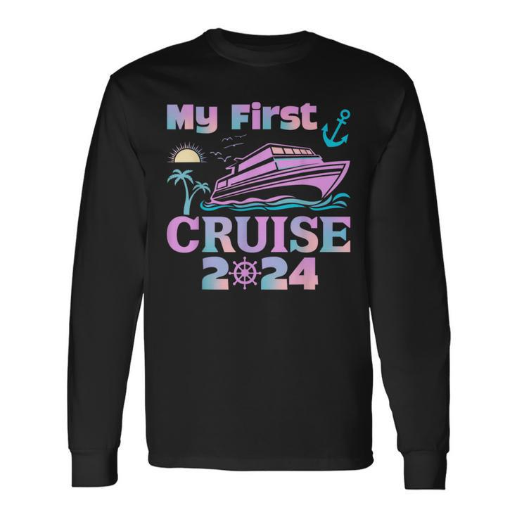 My First Cruise 2024 Matching Family Cruise Long Sleeve T-Shirt