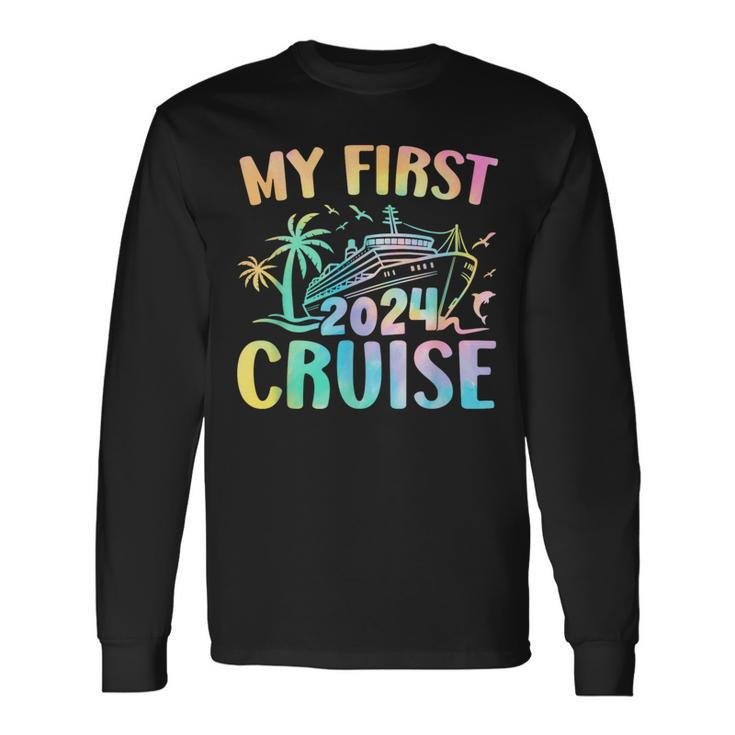 My First Cruise 2024 Vacation Matching Family Cruise Ship Long Sleeve T-Shirt