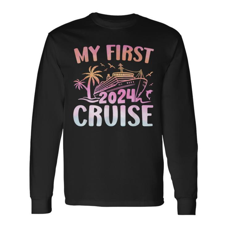 My First Cruise 2024 Vacation Matching Family Cruise Ship Long Sleeve T-Shirt Gifts ideas
