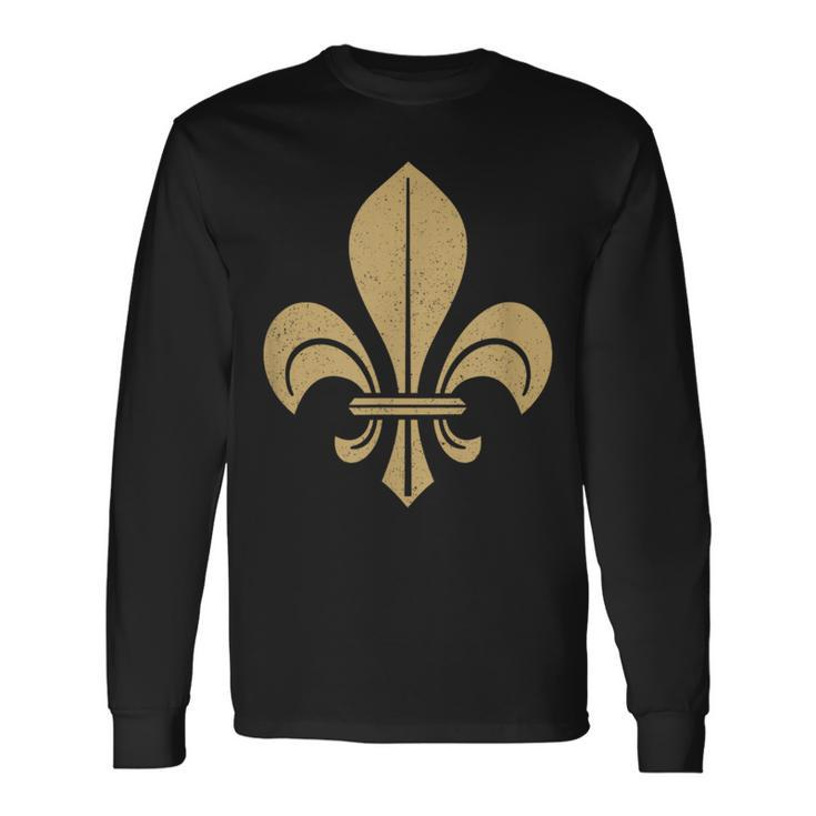 Fleur De Lis Fleur-De-Lys Symbol French Heraldry France Long Sleeve T-Shirt Gifts ideas