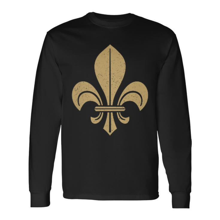 Fleur De Lis Fleur-De-Lys Symbol French Heraldry France Long Sleeve T-Shirt Gifts ideas