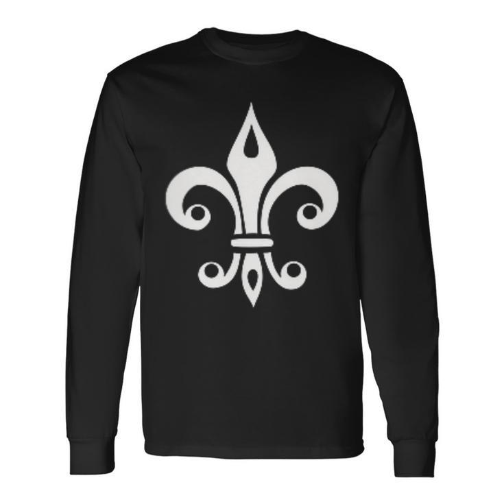 Fleur De Lys Fleur De Lis Heraldry France Langarmshirts Geschenkideen