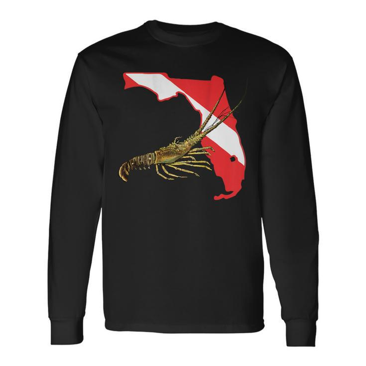 Florida Lobster Dive Long Sleeve T-Shirt