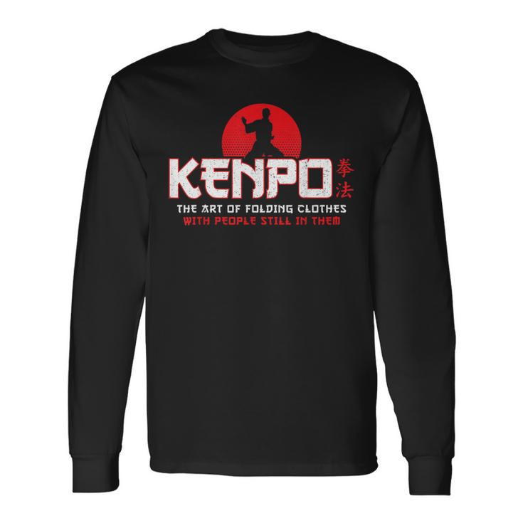 Folding Clothes American Kenpo Karate Karateka Long Sleeve T-Shirt