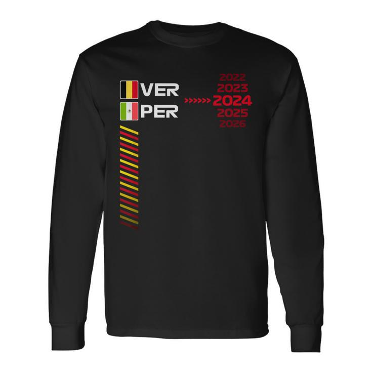Formula Racing 2024 Rbr Ver Per 2024 Formula Race Long Sleeve T-Shirt