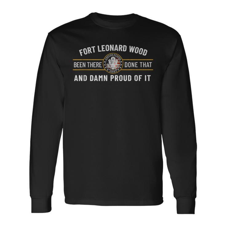 Fort Leonard Wood Missouri Basic Training Alumni Vintage Long Sleeve T-Shirt