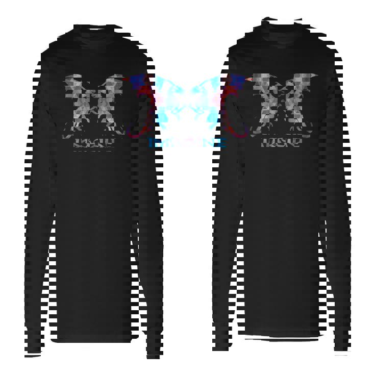 Fractal Fantasy Dragons Imagine Camiseta de manga larga