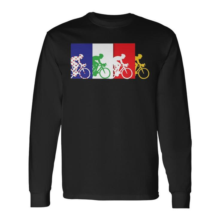 France Bicycle Or French Road Racing In Tour France Long Sleeve T-Shirt