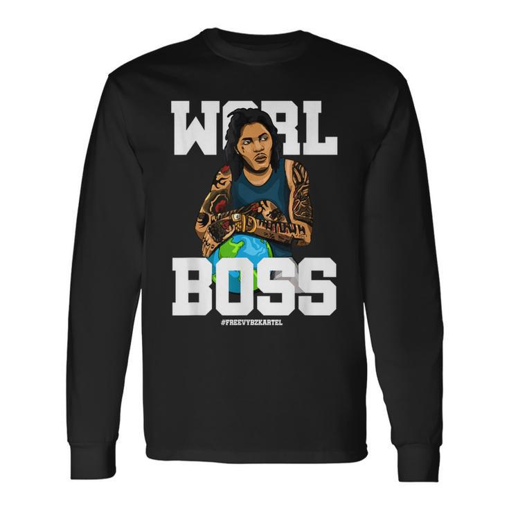 Free Worl Boss Kartel Music Lover Long Sleeve T-Shirt