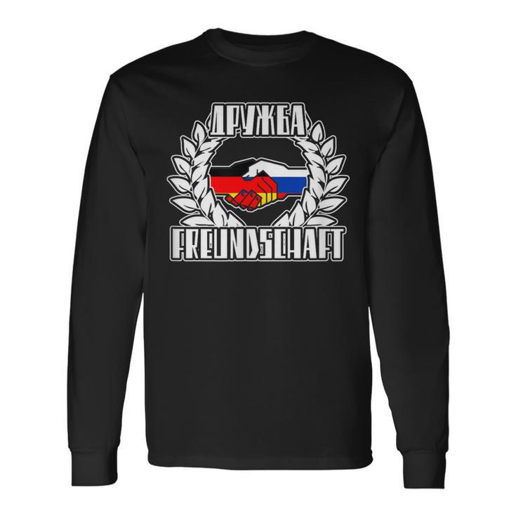 Freundschaft Deutschland Und Russland Langarmshirts Geschenkideen