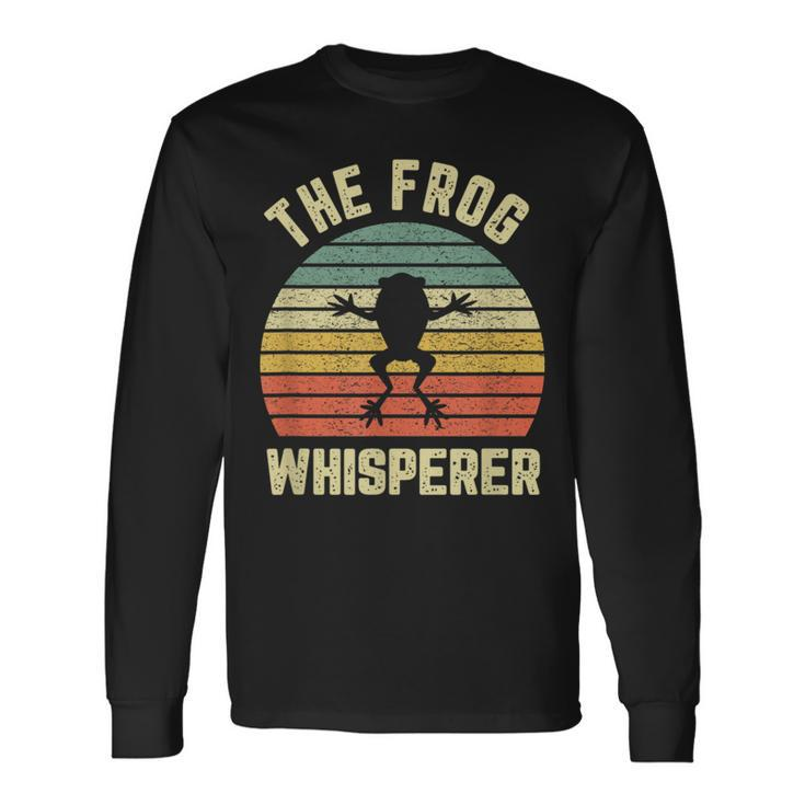 Frog Whisperer Retro Toad Ribbit Tree Frog Long Sleeve T-Shirt