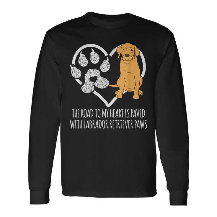 Fun Lab Dog Lover Cute Meme Saying Labrador Retriever Long Sleeve T-Shirt Gifts ideas