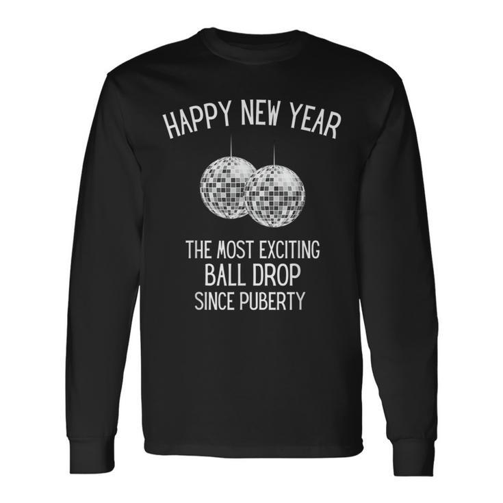 Adult New Year's Eve Ball Drop Long Sleeve T-Shirt