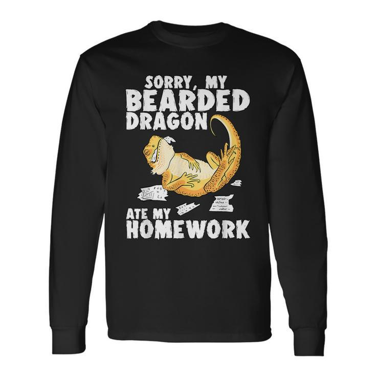 Bearded Dragon Reptile Lizard Bearded Dragon Long Sleeve T-Shirt