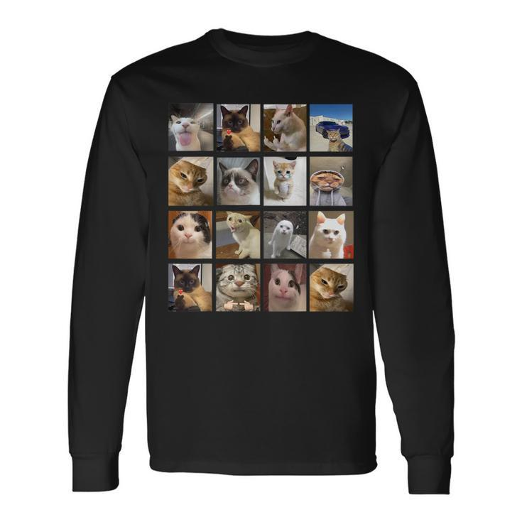 Cat Memes Kitty Cat Meme Long Sleeve T-Shirt