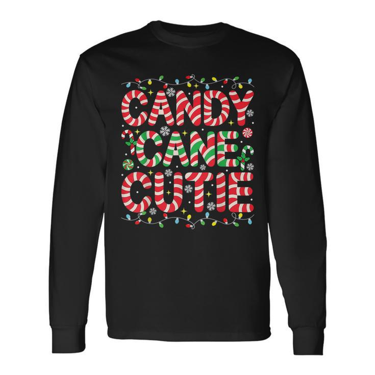 Christmas Candy Cane Lover Crew Xmas Candy Cane Cutie Long Sleeve T-Shirt
