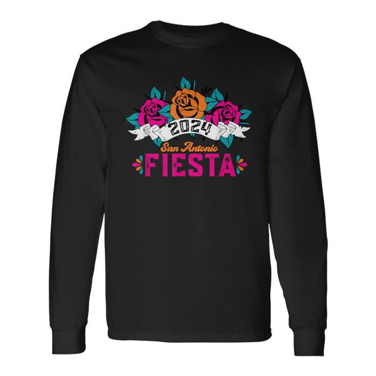 Cinco De Mayo Fiesta San Antonio 2024 Let's Fiesta Long Sleeve T-Shirt Gifts ideas