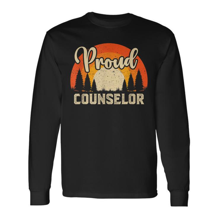 Counselor Superhero Vintage For Dad Long Sleeve T-Shirt