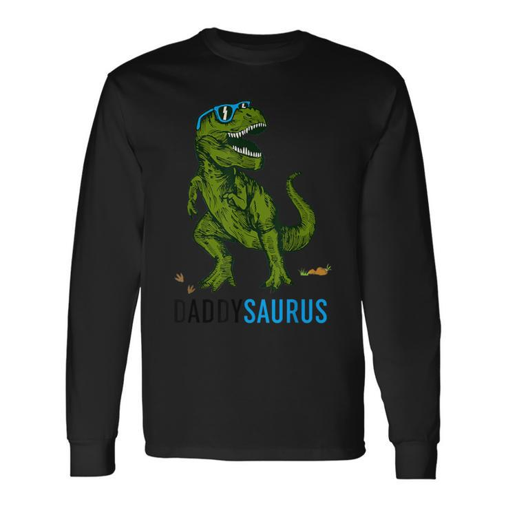 Daddy Dinosaur Daddysaurus Fathers Day Long Sleeve T-Shirt
