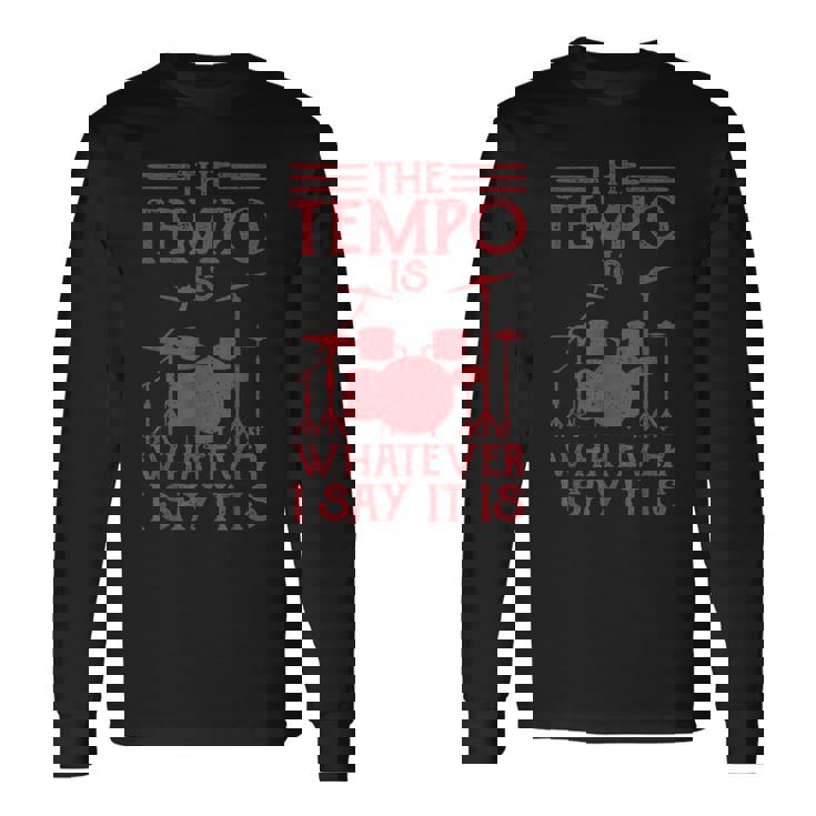 Drummer Drummer Drum Kit Langarmshirts Geschenkideen