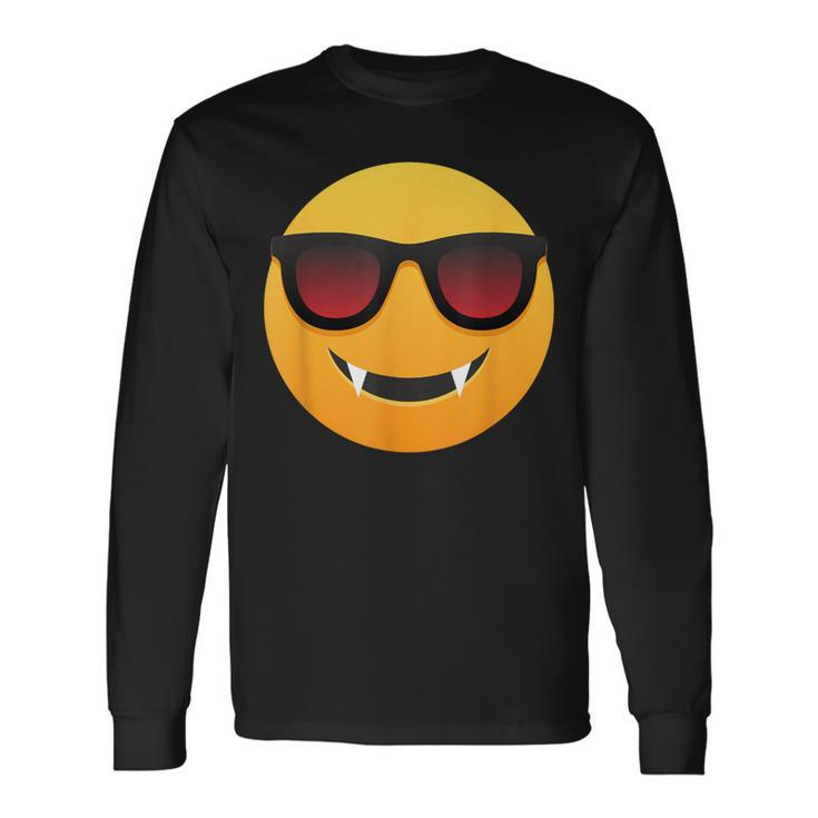 Easy Vampire Face Emoticon Long Sleeve T-Shirt Gifts ideas