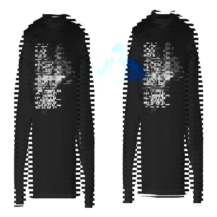 Eat Sleep Gorilla Monke Tag Gorilla Vr Gamer Long Sleeve T-Shirt