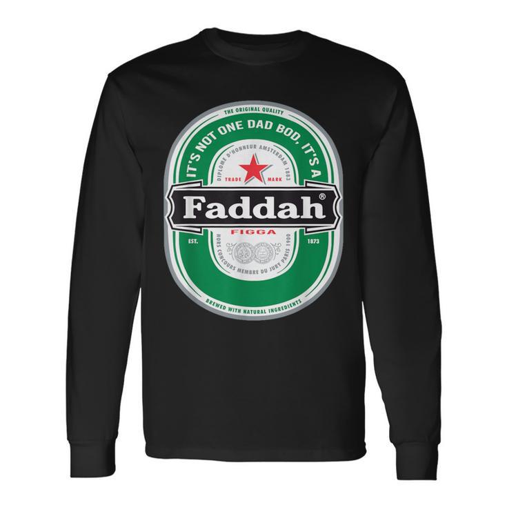 Fathers Day Dad Bod Hawaiian Hawaii Pidgin Heine Beer Long Sleeve T-Shirt