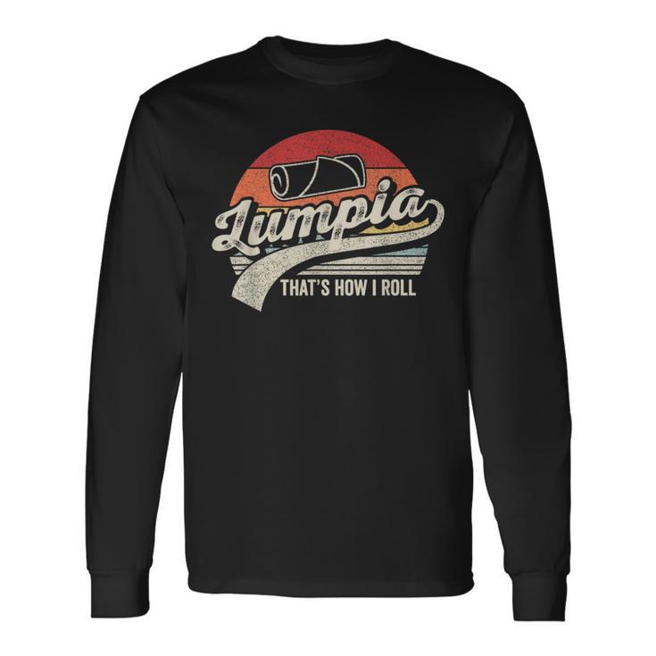 Filipino Pride Retro Vintage Lumpia Long Sleeve T-Shirt