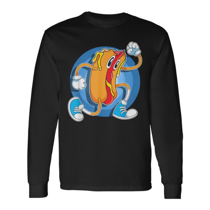 Foodie Hot Dog Lover Fast Food Franks Sausage Hotdog Long Sleeve T-Shirt