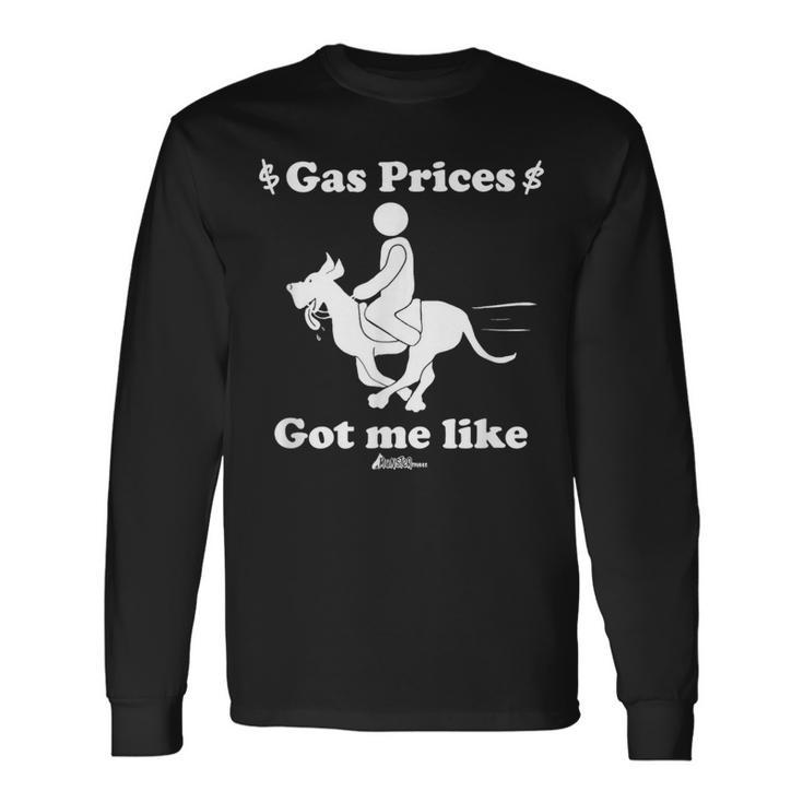 Great Dane Gas Prices Top Great Dane  Dog Long Sleeve T-Shirt