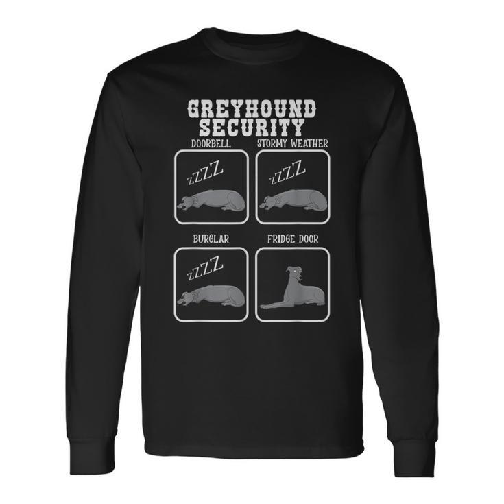 Greyhound Security Fridge Door Alert Fast Greyhound Long Sleeve T-Shirt