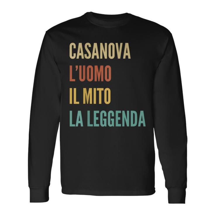 Italian First Name Casanova Long Sleeve T-Shirt