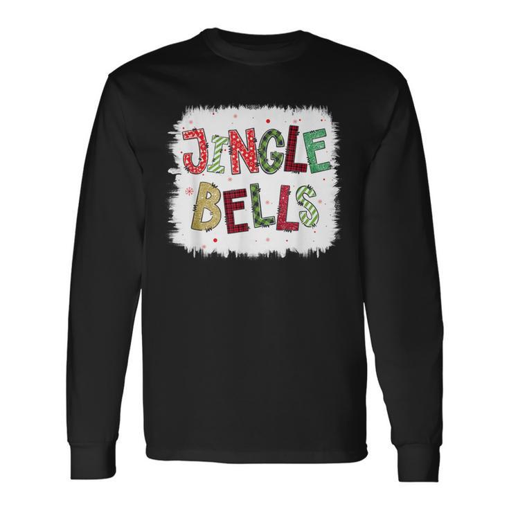 Jingle Bells Christmas Family Pajama Bleach Xmas Long Sleeve T-Shirt