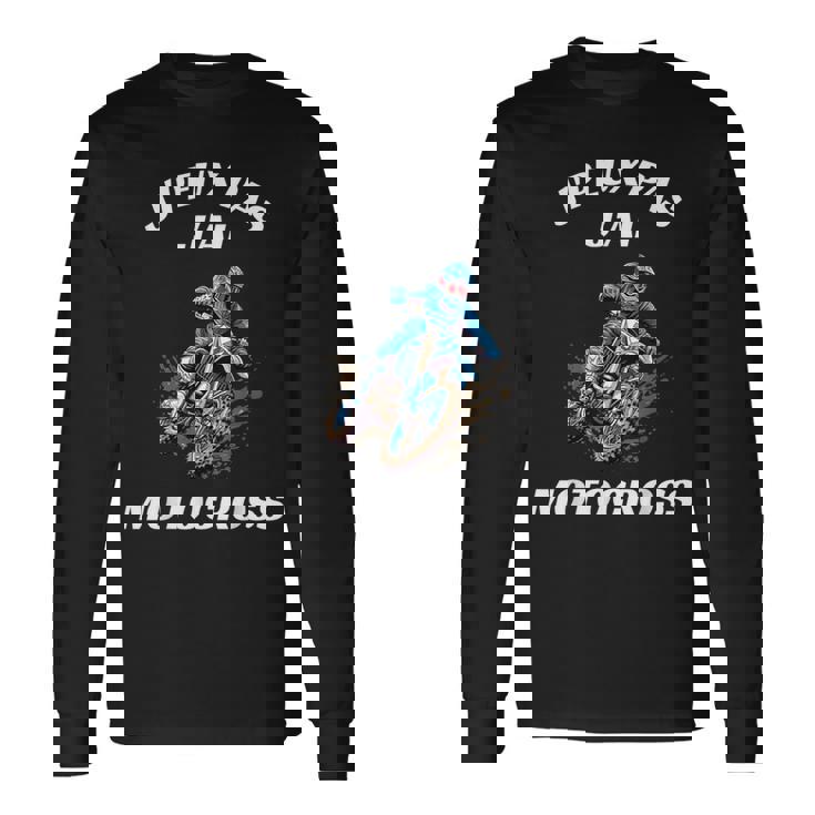 J'peux Pas J'ai Motocross Humour Motard Moto Cross T-shirt à manches longues