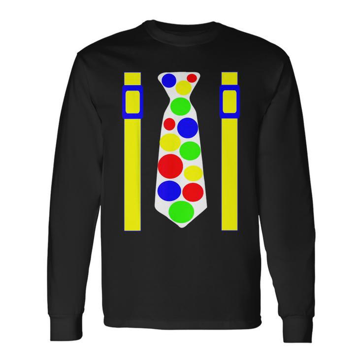 Jumbo Tie Party Clown Birthday & Parade Long Sleeve T-Shirt