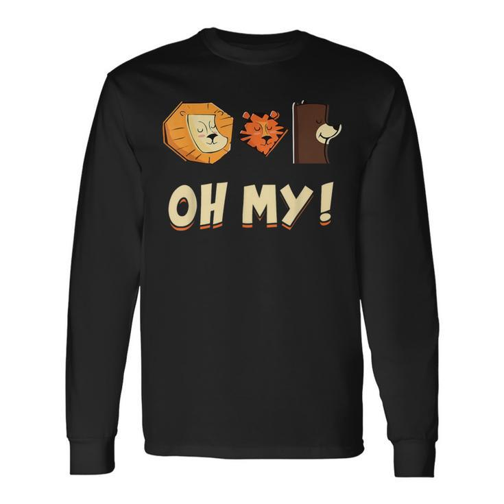 Lion Tiger And Bear Oh My Animal Lovers Long Sleeve T-Shirt