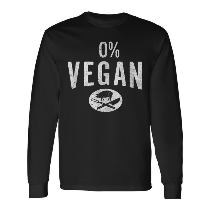 Meat Eaters & Carnivores Vegan Barbecue Long Sleeve T-Shirt