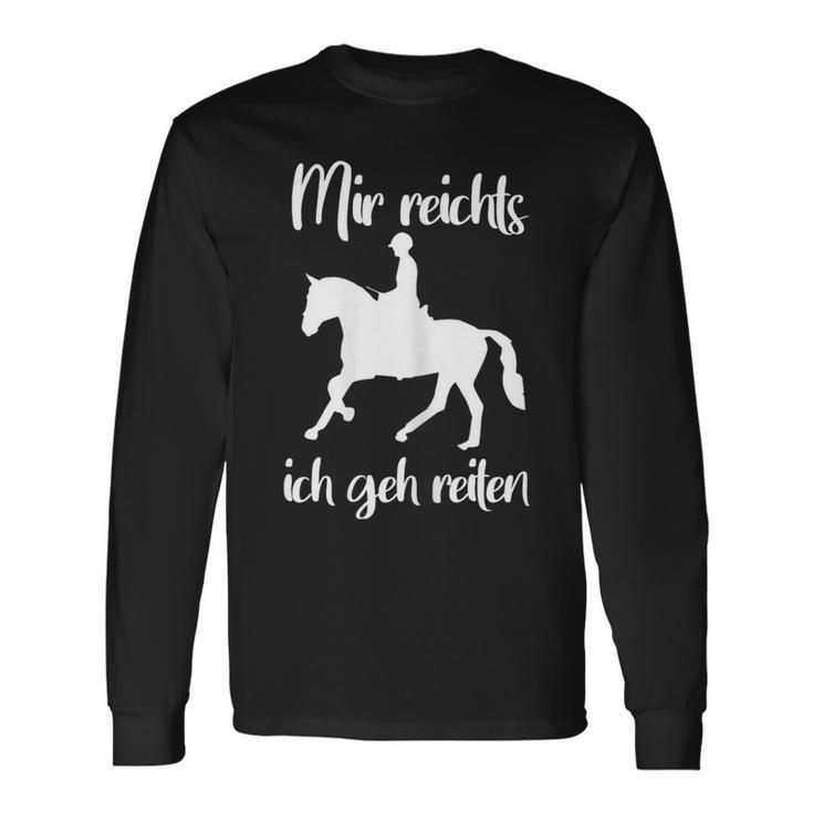 Mir Reichts Ich Geh Reiten Pferdede Langarmshirts Geschenkideen