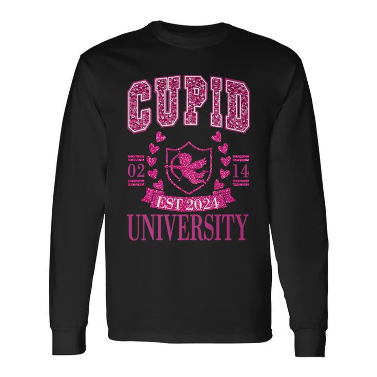 Old Fashioned Cupid University Est 1823 Valentines Day Long Sleeve T-Shirt