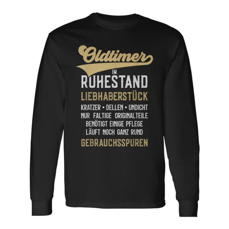 Old Timer In Rest Rente Rentner Langarmshirts Geschenkideen