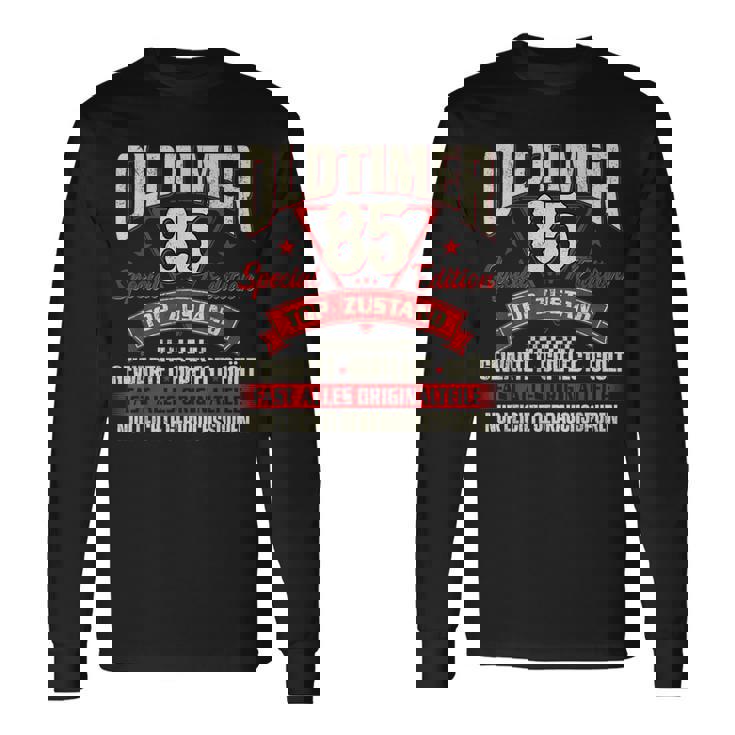 Oldtimer 85 Jahre Birthday Langarmshirts Geschenkideen