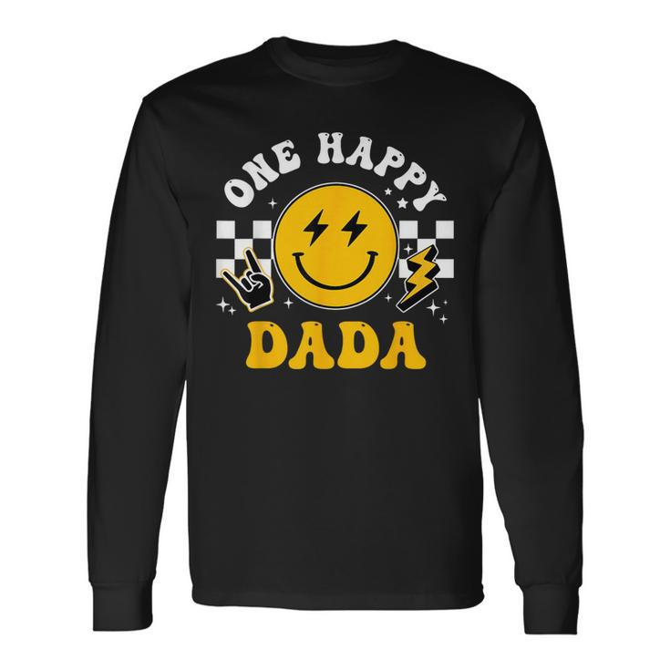 One Happy Dude Dada 1St Birthday Family Matching Long Sleeve T-Shirt