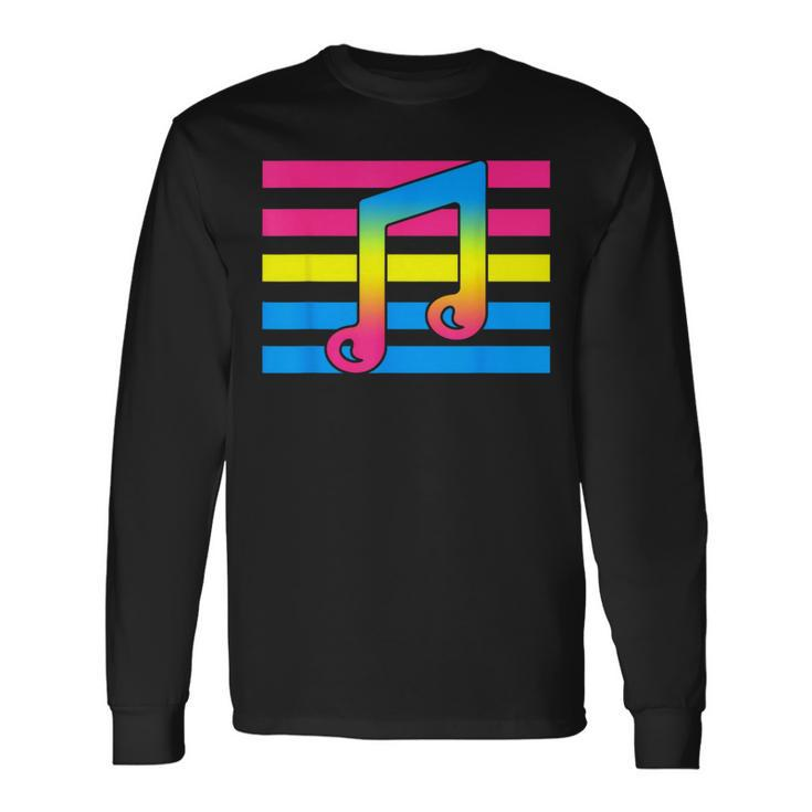 Pan Subtle Lgbt Gay Pride Music Lover Pansexual Flag Long Sleeve T-Shirt Gifts ideas